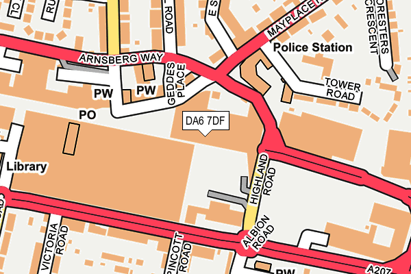 DA6 7DF map - OS OpenMap – Local (Ordnance Survey) DA6 7DF map - OS OpenMap – Local (Ordnance Survey)