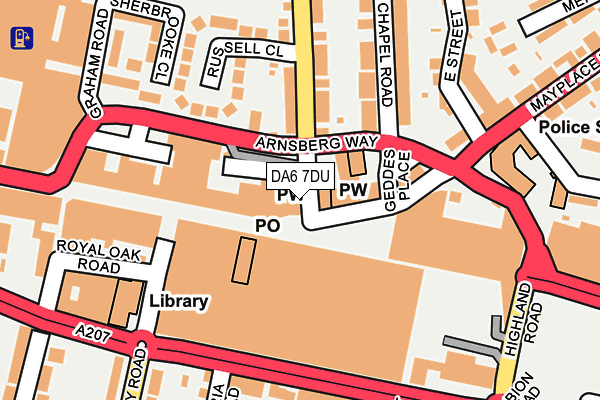 DA6 7DU map - OS OpenMap – Local (Ordnance Survey) DA6 7DU map - OS OpenMap – Local (Ordnance Survey)