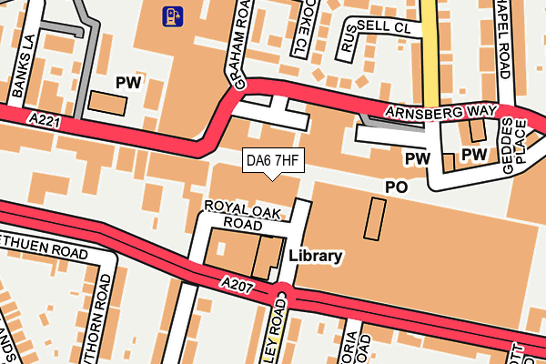 DA6 7HF map - OS OpenMap – Local (Ordnance Survey) DA6 7HF map - OS OpenMap – Local (Ordnance Survey)