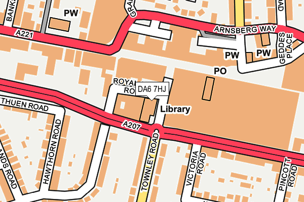 DA6 7HJ map - OS OpenMap – Local (Ordnance Survey) DA6 7HJ map - OS OpenMap – Local (Ordnance Survey)