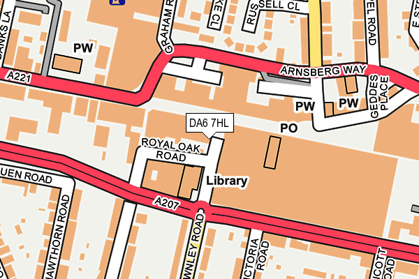 DA6 7HL map - OS OpenMap – Local (Ordnance Survey) DA6 7HL map - OS OpenMap – Local (Ordnance Survey)