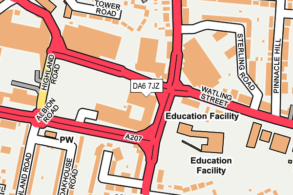 DA6 7JZ map - OS OpenMap – Local (Ordnance Survey) DA6 7JZ map - OS OpenMap – Local (Ordnance Survey)