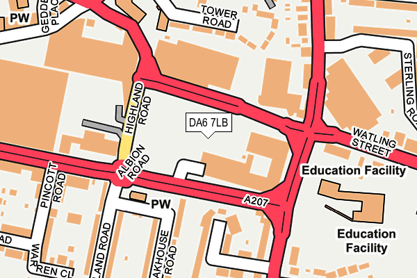 DA6 7LB map - OS OpenMap – Local (Ordnance Survey) DA6 7LB map - OS OpenMap – Local (Ordnance Survey)