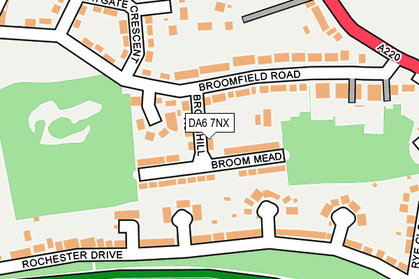 DA6 7NX map - OS OpenMap – Local (Ordnance Survey)