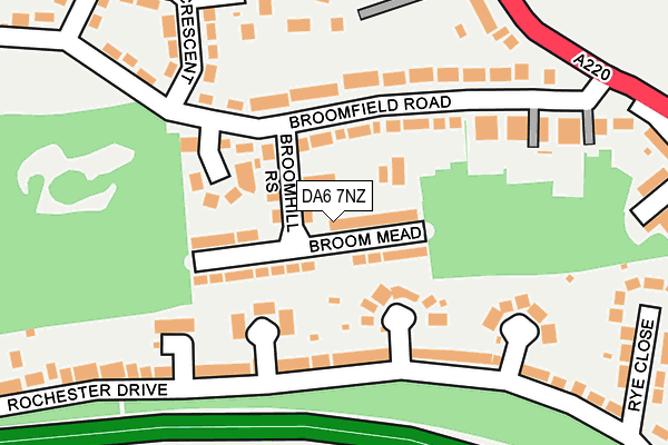 DA6 7NZ map - OS OpenMap – Local (Ordnance Survey) DA6 7NZ map - OS OpenMap – Local (Ordnance Survey)