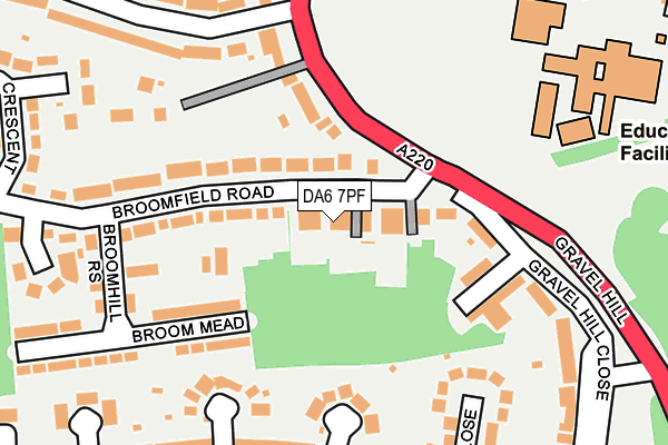 DA6 7PF map - OS OpenMap – Local (Ordnance Survey) DA6 7PF map - OS OpenMap – Local (Ordnance Survey)