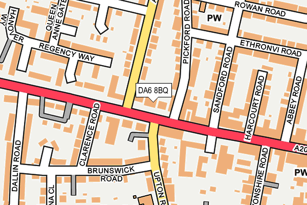 DA6 8BQ map - OS OpenMap – Local (Ordnance Survey) DA6 8BQ map - OS OpenMap – Local (Ordnance Survey)