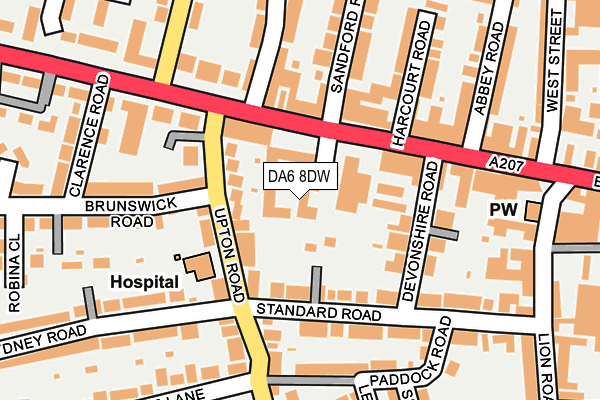 DA6 8DW map - OS OpenMap – Local (Ordnance Survey) DA6 8DW map - OS OpenMap – Local (Ordnance Survey)