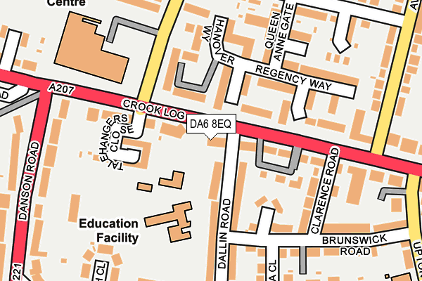 DA6 8EQ map - OS OpenMap – Local (Ordnance Survey) DA6 8EQ map - OS OpenMap – Local (Ordnance Survey)