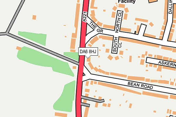 DA6 8HJ map - OS OpenMap – Local (Ordnance Survey) DA6 8HJ map - OS OpenMap – Local (Ordnance Survey)
