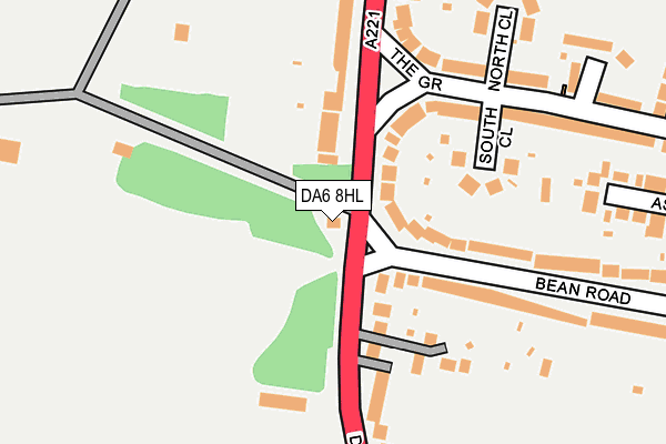 DA6 8HL map - OS OpenMap – Local (Ordnance Survey) DA6 8HL map - OS OpenMap – Local (Ordnance Survey)