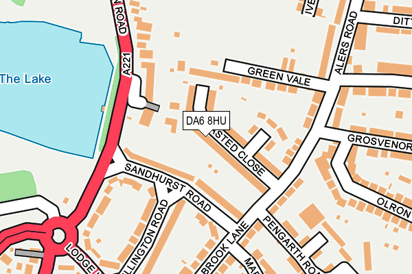 DA6 8HU map - OS OpenMap – Local (Ordnance Survey) DA6 8HU map - OS OpenMap – Local (Ordnance Survey)