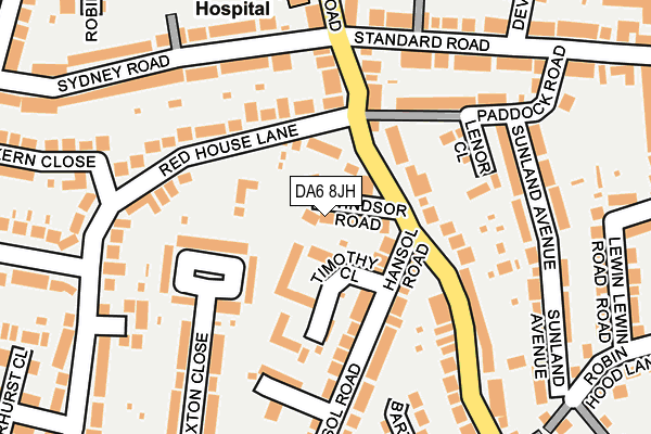 DA6 8JH map - OS OpenMap – Local (Ordnance Survey) DA6 8JH map - OS OpenMap – Local (Ordnance Survey)
