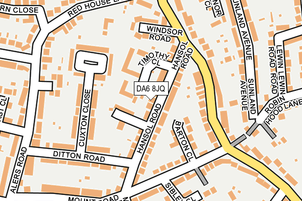 DA6 8JQ map - OS OpenMap – Local (Ordnance Survey) DA6 8JQ map - OS OpenMap – Local (Ordnance Survey)