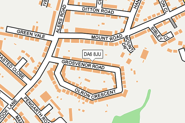 DA6 8JU map - OS OpenMap – Local (Ordnance Survey) DA6 8JU map - OS OpenMap – Local (Ordnance Survey)