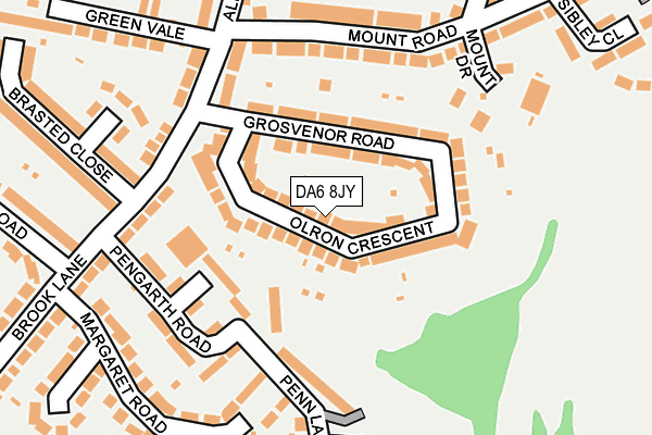 DA6 8JY map - OS OpenMap – Local (Ordnance Survey) DA6 8JY map - OS OpenMap – Local (Ordnance Survey)