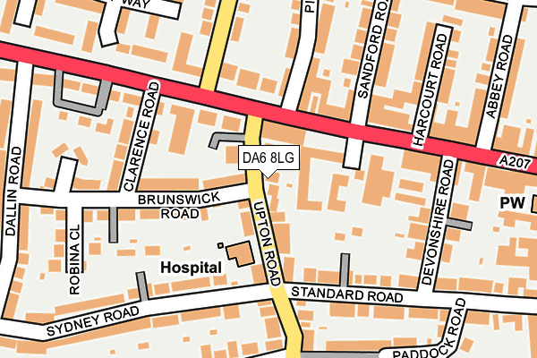 DA6 8LG map - OS OpenMap – Local (Ordnance Survey) DA6 8LG map - OS OpenMap – Local (Ordnance Survey)