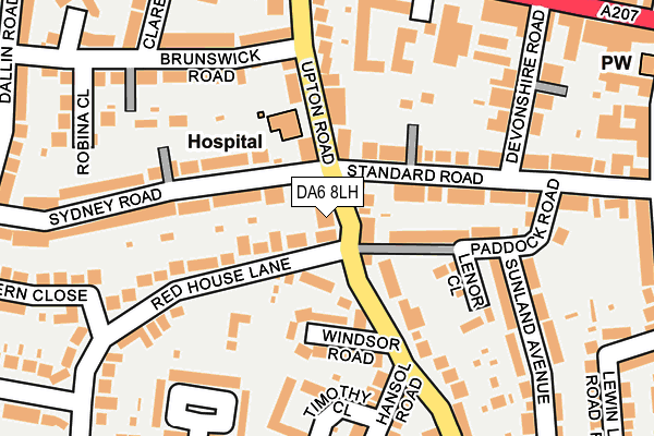 DA6 8LH map - OS OpenMap – Local (Ordnance Survey) DA6 8LH map - OS OpenMap – Local (Ordnance Survey)