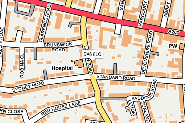 DA6 8LQ map - OS OpenMap – Local (Ordnance Survey) DA6 8LQ map - OS OpenMap – Local (Ordnance Survey)