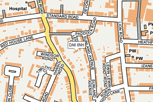 DA6 8NH map - OS OpenMap – Local (Ordnance Survey) DA6 8NH map - OS OpenMap – Local (Ordnance Survey)