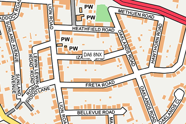 DA6 8NX map - OS OpenMap – Local (Ordnance Survey) DA6 8NX map - OS OpenMap – Local (Ordnance Survey)