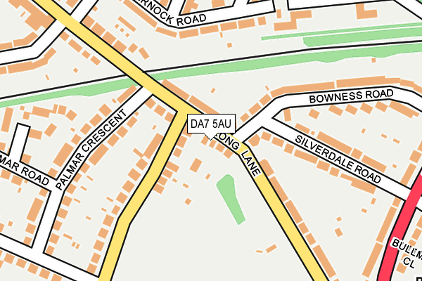 DA7 5AU map - OS OpenMap – Local (Ordnance Survey) DA7 5AU map - OS OpenMap – Local (Ordnance Survey)
