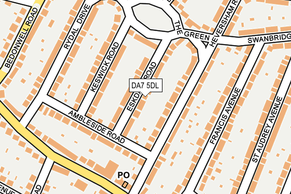 DA7 5DL map - OS OpenMap – Local (Ordnance Survey) DA7 5DL map - OS OpenMap – Local (Ordnance Survey)