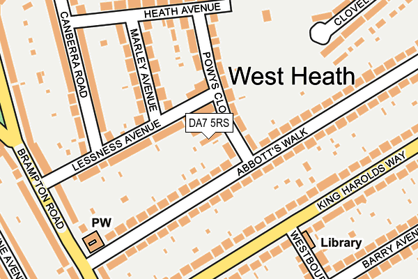 DA7 5RS map - OS OpenMap – Local (Ordnance Survey) DA7 5RS map - OS OpenMap – Local (Ordnance Survey)