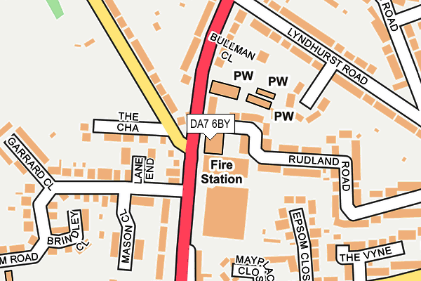 DA7 6BY map - OS OpenMap – Local (Ordnance Survey) DA7 6BY map - OS OpenMap – Local (Ordnance Survey)