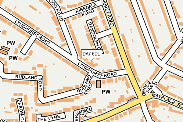 DA7 6DL map - OS OpenMap – Local (Ordnance Survey) DA7 6DL map - OS OpenMap – Local (Ordnance Survey)
