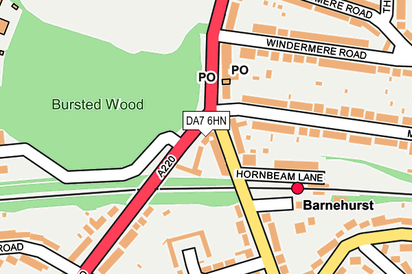DA7 6HN map - OS OpenMap – Local (Ordnance Survey) DA7 6HN map - OS OpenMap – Local (Ordnance Survey)