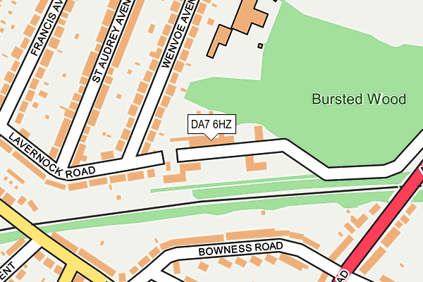 DA7 6HZ map - OS OpenMap – Local (Ordnance Survey) DA7 6HZ map - OS OpenMap – Local (Ordnance Survey)