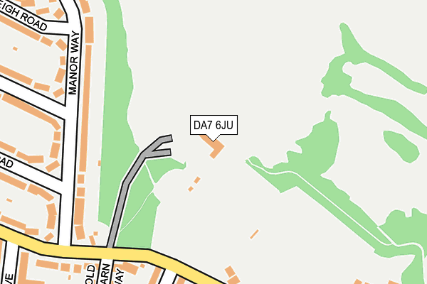 DA7 6JU map - OS OpenMap – Local (Ordnance Survey) DA7 6JU map - OS OpenMap – Local (Ordnance Survey)