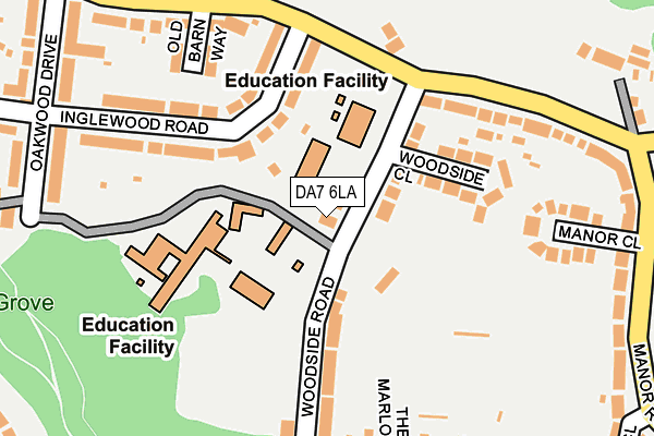 DA7 6LA map - OS OpenMap – Local (Ordnance Survey) DA7 6LA map - OS OpenMap – Local (Ordnance Survey)