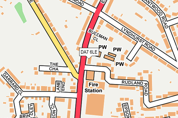 DA7 6LE map - OS OpenMap – Local (Ordnance Survey) DA7 6LE map - OS OpenMap – Local (Ordnance Survey)