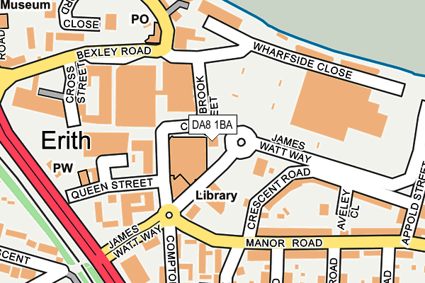 DA8 1BA map - OS OpenMap – Local (Ordnance Survey) DA8 1BA map - OS OpenMap – Local (Ordnance Survey)