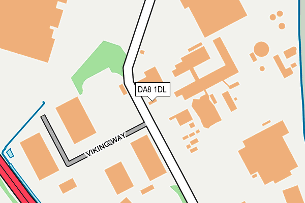 DA8 1DL map - OS OpenMap – Local (Ordnance Survey) DA8 1DL map - OS OpenMap – Local (Ordnance Survey)