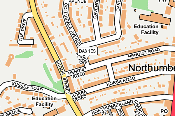DA8 1ES map - OS OpenMap – Local (Ordnance Survey) DA8 1ES map - OS OpenMap – Local (Ordnance Survey)