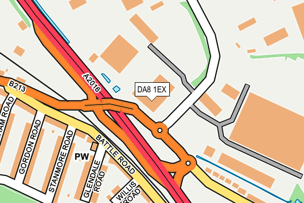 DA8 1EX map - OS OpenMap – Local (Ordnance Survey) DA8 1EX map - OS OpenMap – Local (Ordnance Survey)