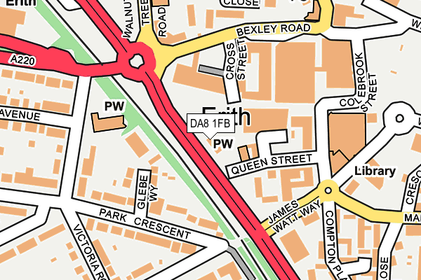 DA8 1FB map - OS OpenMap – Local (Ordnance Survey) DA8 1FB map - OS OpenMap – Local (Ordnance Survey)