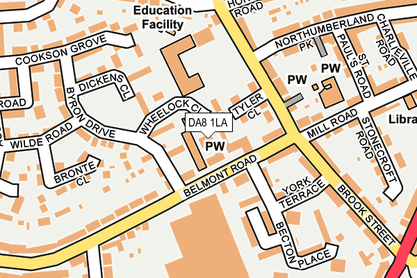 DA8 1LA map - OS OpenMap – Local (Ordnance Survey) DA8 1LA map - OS OpenMap – Local (Ordnance Survey)