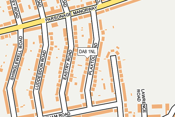 DA8 1NL map - OS OpenMap – Local (Ordnance Survey) DA8 1NL map - OS OpenMap – Local (Ordnance Survey)