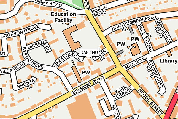 DA8 1NU map - OS OpenMap – Local (Ordnance Survey) DA8 1NU map - OS OpenMap – Local (Ordnance Survey)
