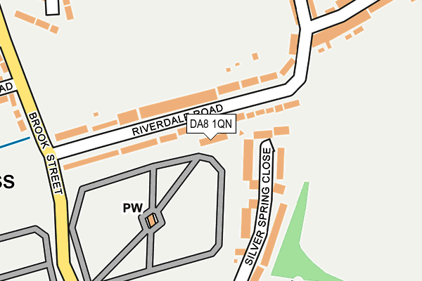 DA8 1QN map - OS OpenMap – Local (Ordnance Survey) DA8 1QN map - OS OpenMap – Local (Ordnance Survey)