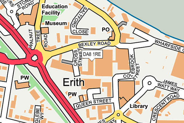 DA8 1RE map - OS OpenMap – Local (Ordnance Survey) DA8 1RE map - OS OpenMap – Local (Ordnance Survey)