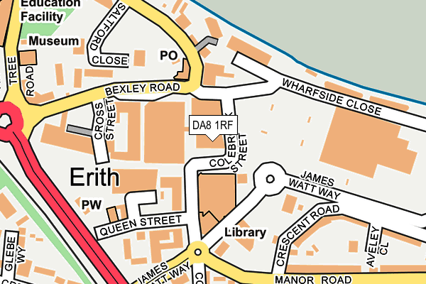 DA8 1RF map - OS OpenMap – Local (Ordnance Survey) DA8 1RF map - OS OpenMap – Local (Ordnance Survey)