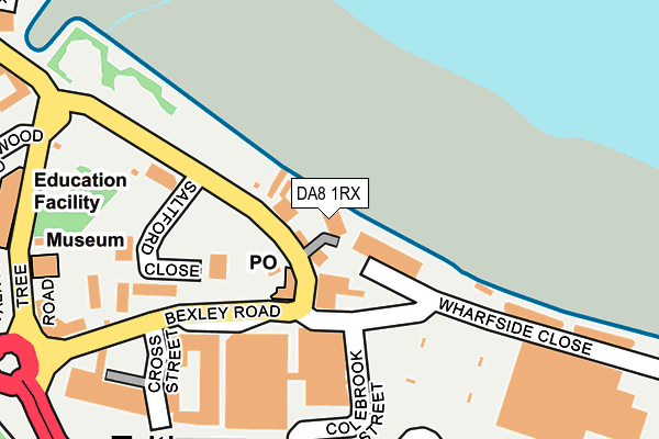 DA8 1RX map - OS OpenMap – Local (Ordnance Survey) DA8 1RX map - OS OpenMap – Local (Ordnance Survey)