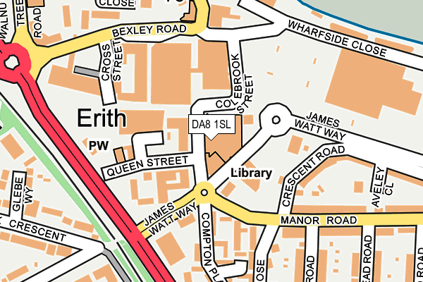 DA8 1SL map - OS OpenMap – Local (Ordnance Survey) DA8 1SL map - OS OpenMap – Local (Ordnance Survey)