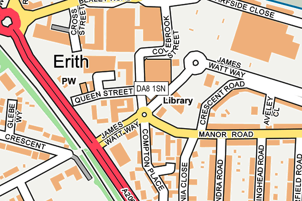 DA8 1SN map - OS OpenMap – Local (Ordnance Survey) DA8 1SN map - OS OpenMap – Local (Ordnance Survey)