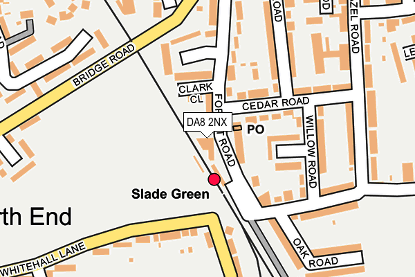 DA8 2NX map - OS OpenMap – Local (Ordnance Survey) DA8 2NX map - OS OpenMap – Local (Ordnance Survey)